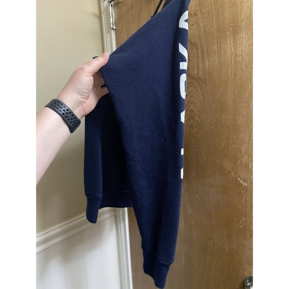 Vintage Alaska Travel Vacation Sweatshirt Navy Blue Snowflake 90s Cotton Blend M - Picture 4 of 12